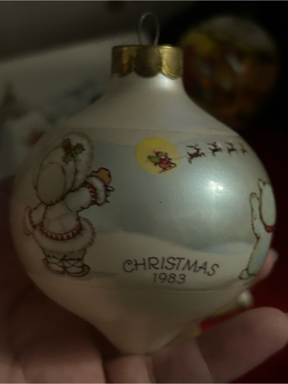 Vintage Hallmark Glass Collectable Keepsake Ornament 1983 Friendship